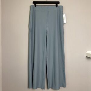 RHONE Ripple Knit Sweatpants Womens XL Blue 32" inseam Chill‎ Lounge Comfy Skani